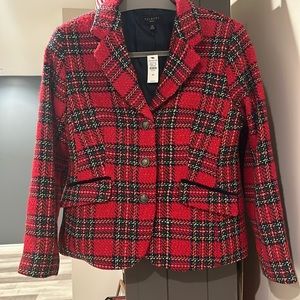 NWT, wool blend Xmas Blazer